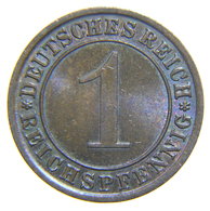 [NC] DEUTSCHLAND / GERMANY - Weimarer Republik - 1 REICHSPFENNIG ( 1934 A) - 1 Renten- & 1 Reichspfennig