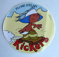 AUTOCOLLANT KICKERS - PLUME D'ELAN Belokapi Années 80 - Stickers