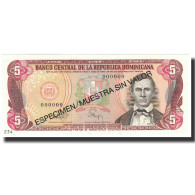 Billet, Dominican Republic, 5 Pesos Oro, 1993, 1993, Specimen, KM:143s, NEUF - Repubblica Dominicana