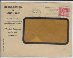 1933 - PAIX PERFORE (PERFIN) Sur ENVELOPPE Des MESSAGERIES DE JOURNAUX à PARIS - Autres & Non Classés