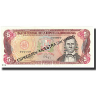 Billet, Dominican Republic, 5 Pesos Oro, 1993, 1993, Specimen, KM:143s, NEUF - Repubblica Dominicana