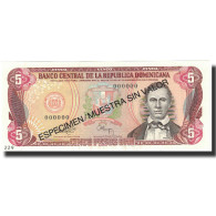 Billet, Dominican Republic, 5 Pesos Oro, 1993, 1993, Specimen, KM:143s, NEUF - Repubblica Dominicana