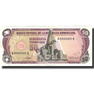 Billet, Dominican Republic, 50 Pesos Oro, 1981, 1981, Specimen, KM:121s1, NEUF - Dominicaanse Republiek