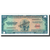 Billet, Dominican Republic, 500 Pesos Oro, 1975, 1975, Specimen, KM:114s, NEUF - Dominicaanse Republiek