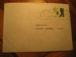 STOCKHOLM 1974 Windmill IMPERFORATED Left Stamp On Cover SWEDEN Mill Mills Moulin A Vent Moulins - Windmills