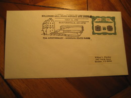 BURFORDVILLE 1992 Windmill Cancel Cover USA Mill Mills Moulin A Vent Moulins Windmills - Windmills