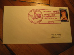 SMITHFIELD 1990 Windmill Cancel Cover USA Mill Mills Moulin A Vent Moulins Windmills - Windmills