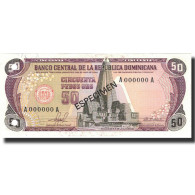 Billet, Dominican Republic, 50 Pesos Oro, 1981, 1981, Specimen, KM:121s1, NEUF - Dominicaanse Republiek