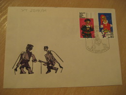 Theatre Theater Yvert 2508/9 BERLIN 1984 FDC Cancel Cover DDR GERMANY Puppet Puppets Marionette Marionettes - Marionetas