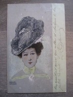 Cpa Litho Illustrateur - Raphael Kirchner - Femme Au Chapeau - 1903 - Kirchner, Raphael