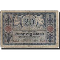 Billet, Allemagne, 20 Mark, 1915, 1906-03-10, KM:63, TB - 20 Mark