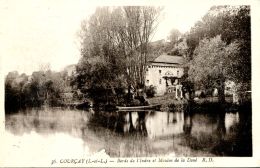 N°1106 A -cpa Courçay -bords De L'Indre Et Moulin De La Doué- - Water Mills