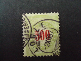 SUISSE   1884- TAXES N° 27- (500 C Vert)  Oblitéré  - C 17.50 Net 5.50 - Taxe