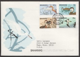 1981  Ducks  - Complete Set On Single FDC - Bahama's (1973-...)