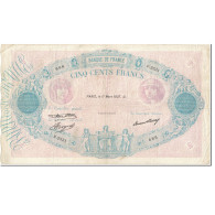 France, 500 Francs, 500 F 1888-1940 ''Bleu Et Rose'', 1937, 1937-03-11, TB+ - 500 F 1888-1940 ''Bleu Et Rose''