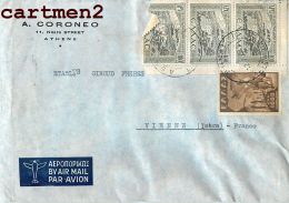 ATHENES A. CORONEO 11 NIKIS STREET GRECE GREECE  ATHENS STAMP LETTRE MARCOPHILIE LETTER - Lettres & Documents