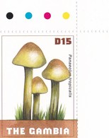 4 Timbres Absolument Neufs  ** Champignons Gambie ( Mushroom  Cogumelo  Setas ) - Funghi