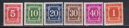 Kenia 1967/85   Sc Nr  J1/5, J7  MNH   (a1p13) - Kenia (1963-...)