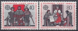 LIECHTENSTEIN 791-792,unused - 1982