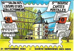 SAINTE-GENEVIEVE-DES-BOIS. 5° BOURSE CARTE POSTALES. 1985. - Borse E Saloni Del Collezionismo