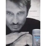 AFFICHE  Johnny Hallyday " Rexona " - Affiches & Posters