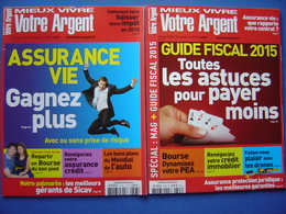 2 Mieux Vivre Votre Argent : 10/2014 + 02/2015 - Lots De Plusieurs Livres