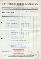 B4595 - Bienenmühle - Käte Vogel  -  Möbelfabrik - Rechnung Quittung 1938 - 1900 – 1949