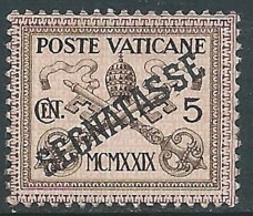 1931 VATICANO SEGNATASSE 5 CENT MNH ** - ED9-6 - Segnatasse