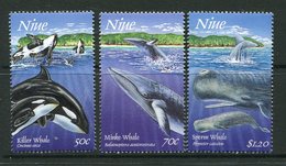 Niue 1997 Whales - 2nd Issue - Set MNH (SG 827-29) - Niue