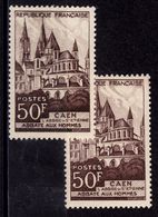 VARIETE  N 917 **  - 1 TB MARRON CLAIR AU LIEU DE BRUN NOIR - TRES VISIBLE AU SCANN - RRR  !!! - Unused Stamps