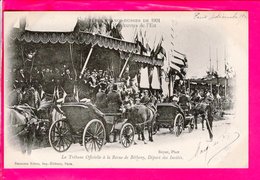 Cpa Carte Postale Ancienne  - Fêtes Franco-Russes De 1901 - Tribune Officielle à La Revue De Bétheny - Départ Des Invité - Bétheny