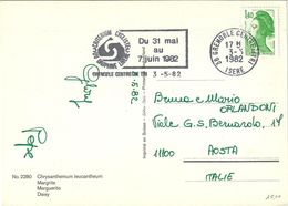FRANCE: CARTE POSTALE "CRITERIUM CYCLISTE DAUPHINE LIBERE" - GRENOBLE 3.5.1982 -  Y&T 2186 - LIBERTE DE GANDON 1,40 F. - Wielrennen