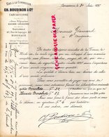 11 - CARCASSONNE - RARE LETTRE MANUSCRITE SIGNEE CH. BOUDINON -VINS A LA COMMISSION- BORDEAUX-45 RUE DE LASEPPE-1897 - 1800 – 1899