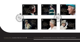 Alderney   2018  Queen Elisabeth II  65yr Coronation          FDC                           Postfris/mnh/neuf - Unused Stamps