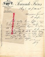 65- OLORON SAINTE MARIE- RARE LETTRE MANUSCRITE SIGNEE FOURCADE FRERES-VINS HUESCA ESPAGNE- 1898 - 1800 – 1899