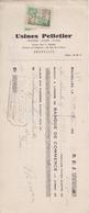 Mandat - A L'ordre  - "Usines Pelletier" Papeteries-Encres-Stylos - 1935 - Drukkerij & Papieren