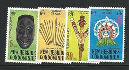 Nelle Hébrides-1979- N°563-566 (légende Anglaise) Festival Des Arts Du 10 Au 17 Nov 1979- Neufs** - Unused Stamps