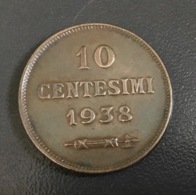 SAN MARINO - 1938 Moneta 10 Centesimi , Condizioni Ottime - Saint-Marin