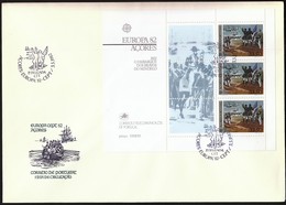 Portugal Azores 1982 / Europa CEPT / Heroes Of Mindelo 1832 / FDC / Rowing Boat, Ships, Soldiers - 1982