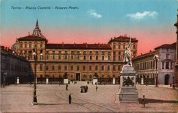 TORINO-PIAZZA CASTELLO-PALAZZO REALE-ANNI 20-NON VIAGGIATA - Palazzo Reale