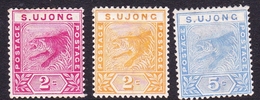 Malaysia-Negri Sembilan S.Ujong SG 50-52 1891 St, Mint Hinged - Negri Sembilan