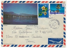 POLYNESIE - Enveloppe Affr Composé Obl. FAAA Aéroport Ile De Tahiti - 1979 - Covers & Documents
