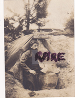 CARTE PHOTO,51,PLATEAU DE JONCHERY PRES DE REIMS CHAMPAGNE,ENTREE DE L'ABRIT SOUTERRAIN,1917,POILU,LABORATOIRE,RARE - Jonchery-sur-Vesle