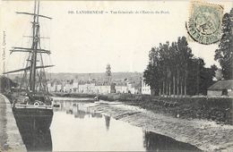 Landerneau (Finistère) - Vue Générale De L'entrée Du Port, Voilier à Quai - Collection Villard - Landerneau