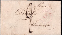 Belgique Lettre Envoyée De Verviers Vers Jemmeppe En 1840 - 1830-1849 (Independent Belgium)