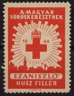 Szaniszló Sanislău 1944 HUNGARY Red Cross Romania Erdély Transylvania Occupation Vignette Label Cinderella Charity - Transylvania