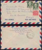 Kuba Cuba 1958 Airmail Cover To RIO DE JANEIRO Brazil Robert Gregg Stamps - Lettres & Documents