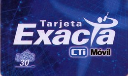 TARJETA TELEFONICA DE ARGENTINA, PREPAGO. 30US$, EXACTA BLUE, CTI MOVIL (074) - Argentinien