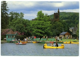 MOFFAT : THE BOATING POND (10 X 15cms Approx.) - Dumfriesshire