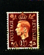 GREAT BRITAIN - 1937  KGVI   1 1/2d  DARK COLOURS  WMK INVERTED  FINE USED - Usados